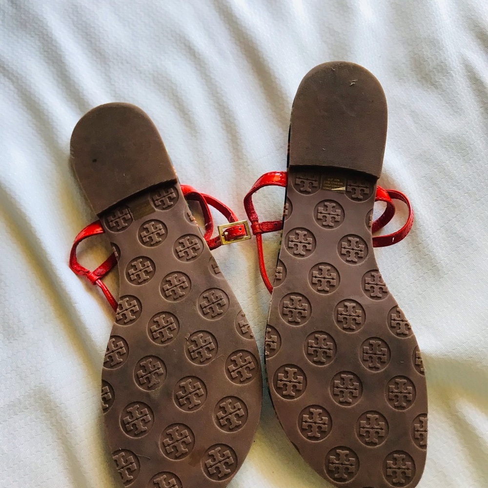 Tory Burch Striped Sandals - Red and Green - Picture 6 of 7